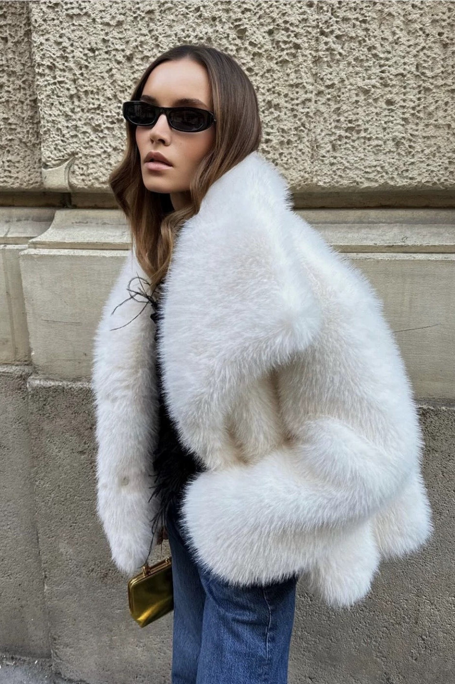 Thickened faux fur winter coat for optimal comfort