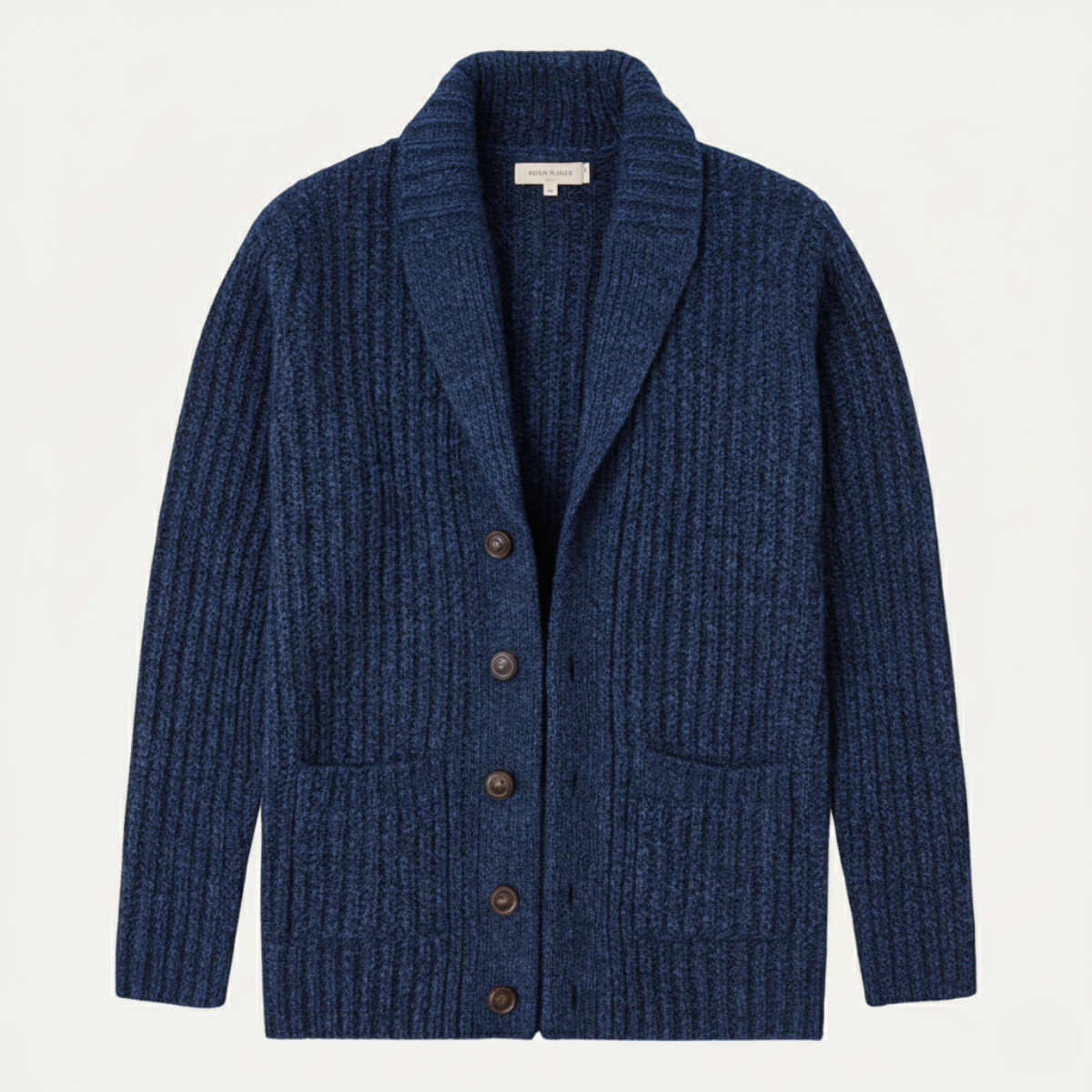 Montpellier Men's Premium Chunky-Knit Shawl Collar Cardigan