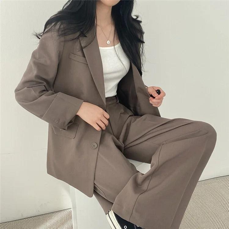 Hailey | Elegant Women's Suit Set with Long Blazer
