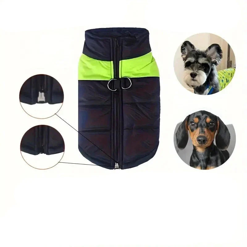 Waterproof Dog Coat with Back Zipper