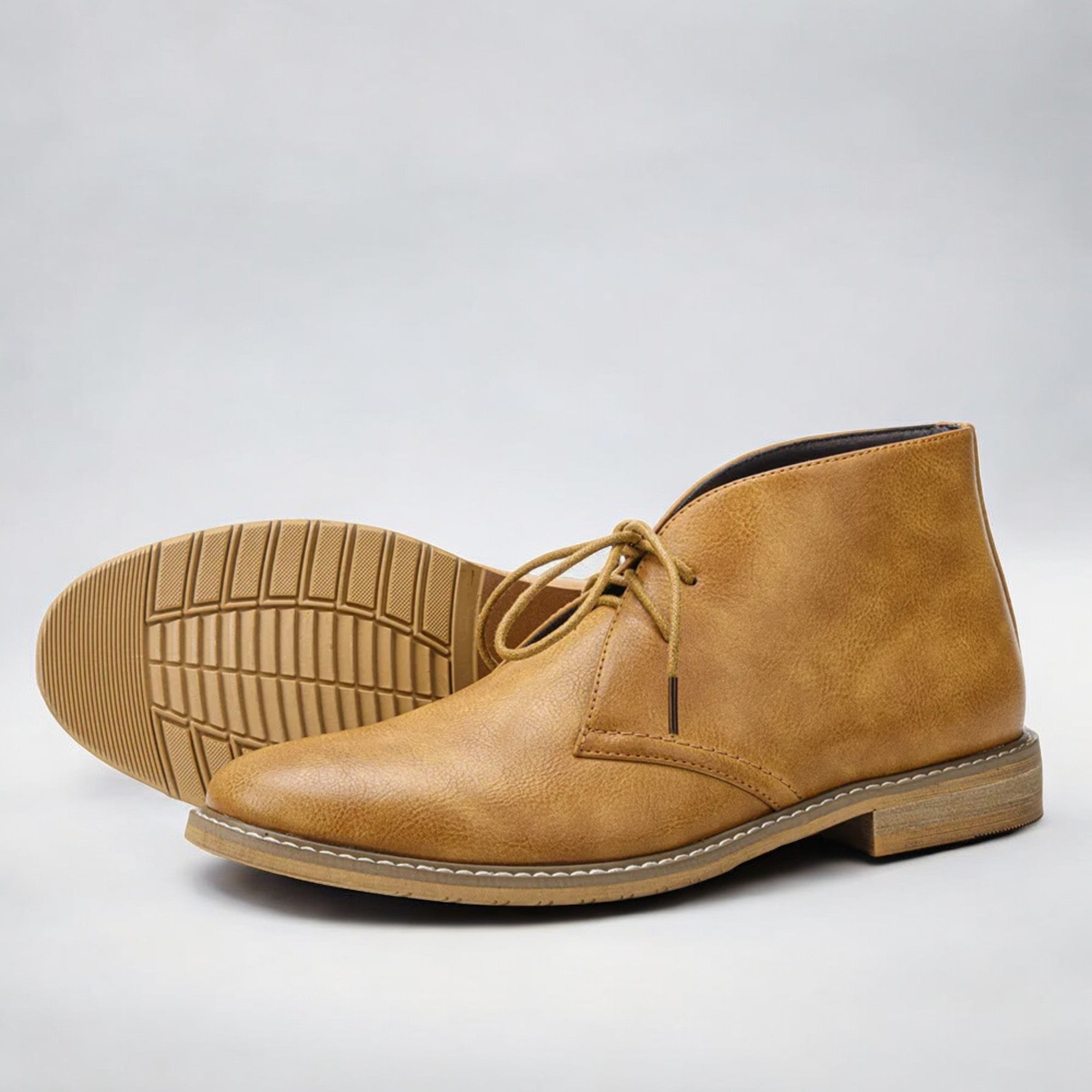 Herold - Refined Leather Chukka Boots for Stylish Comfort