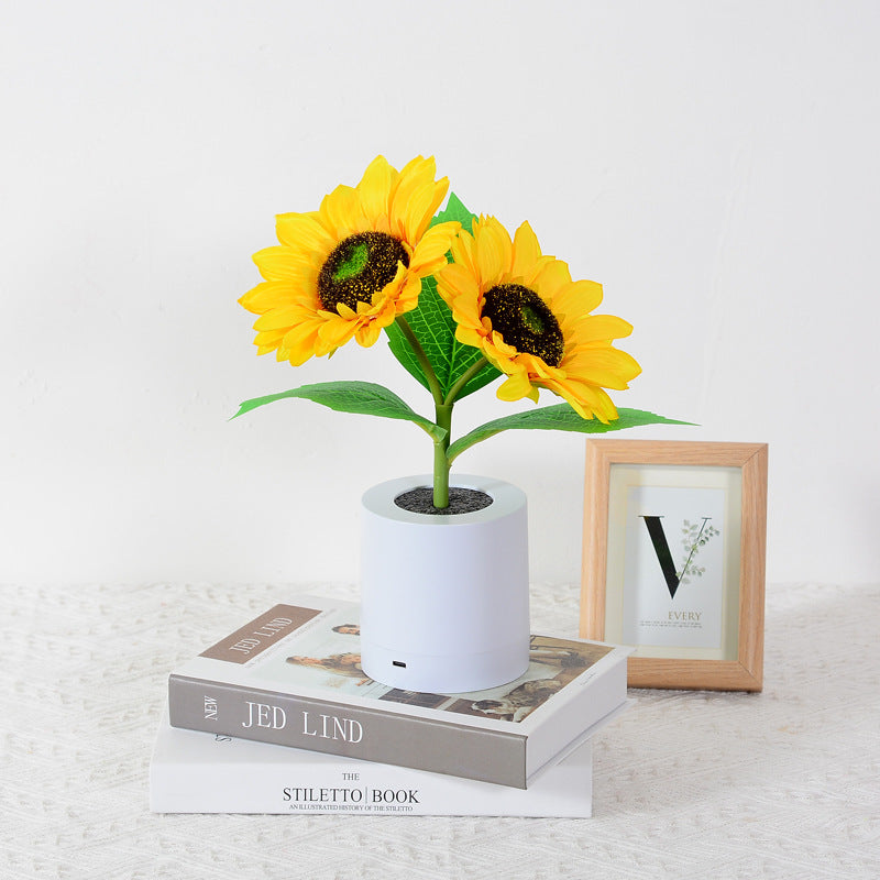 Joyful Sunflower Lamp with Sparkling Shine