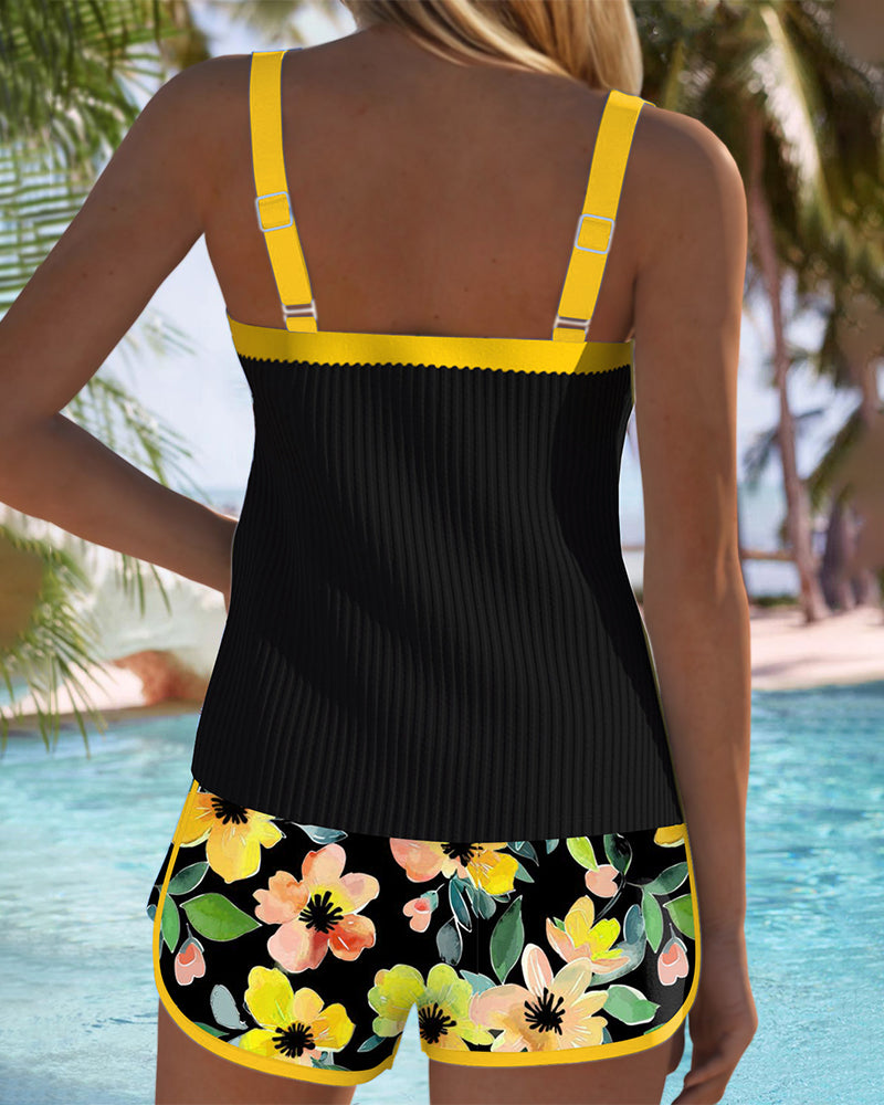 Elegant Two Piece Tankini Set