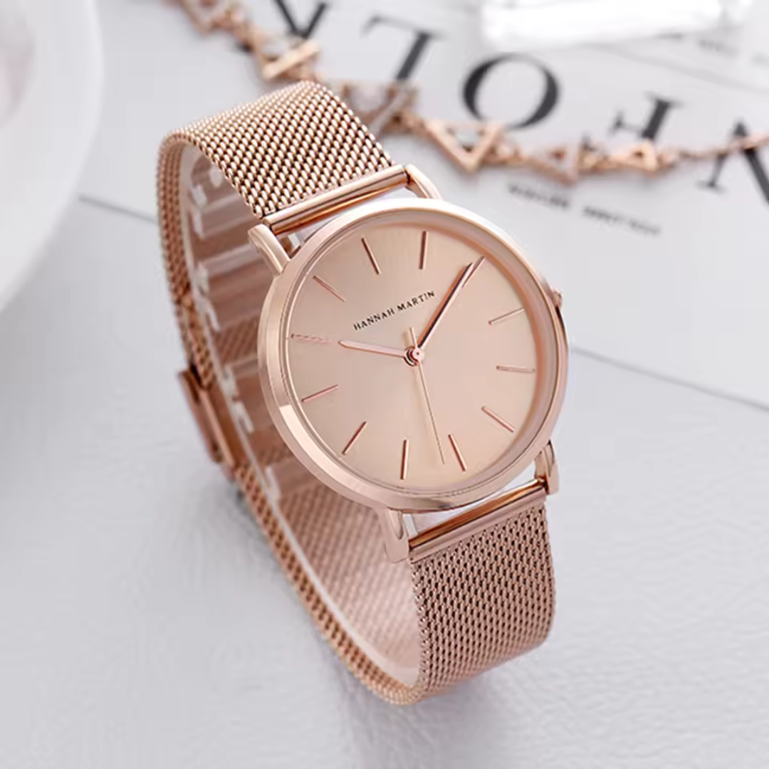 Luxury watch with stainless steel bracelet for a sophisticated style