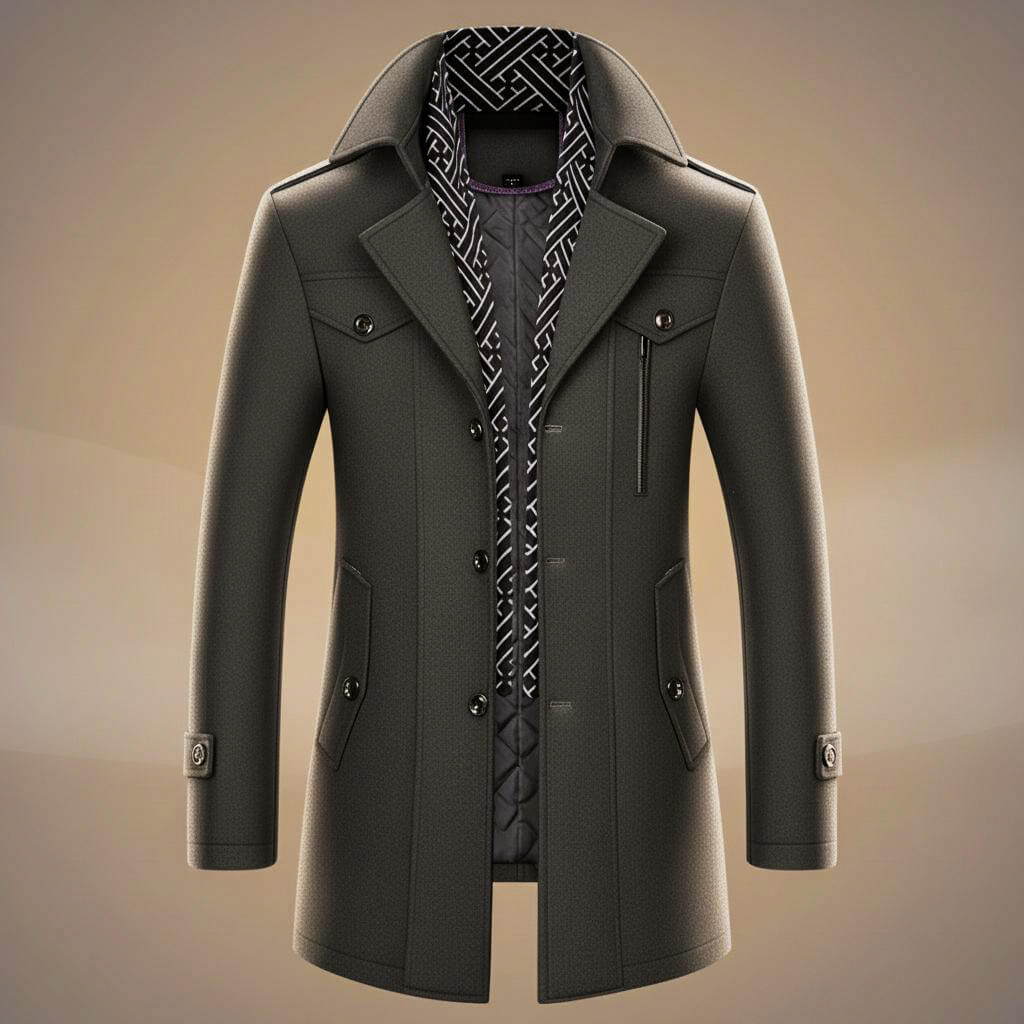 Kensworth Legacy Pure Wool Coat for an Elegant and Warm Style