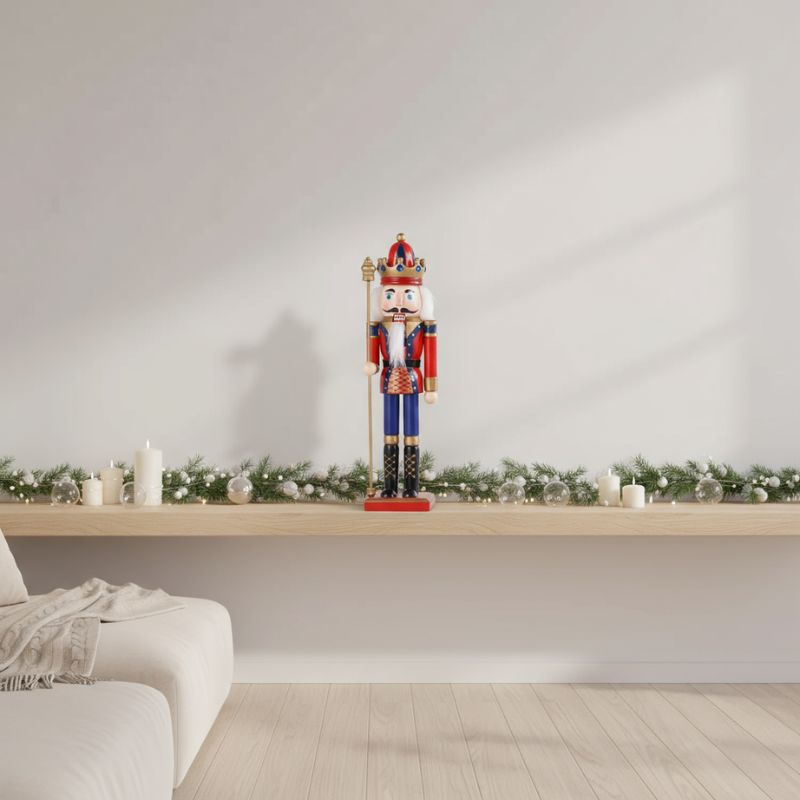 CheerSoldier - Charming Nutcracker Soldier Figure for Elegant Home Decor
