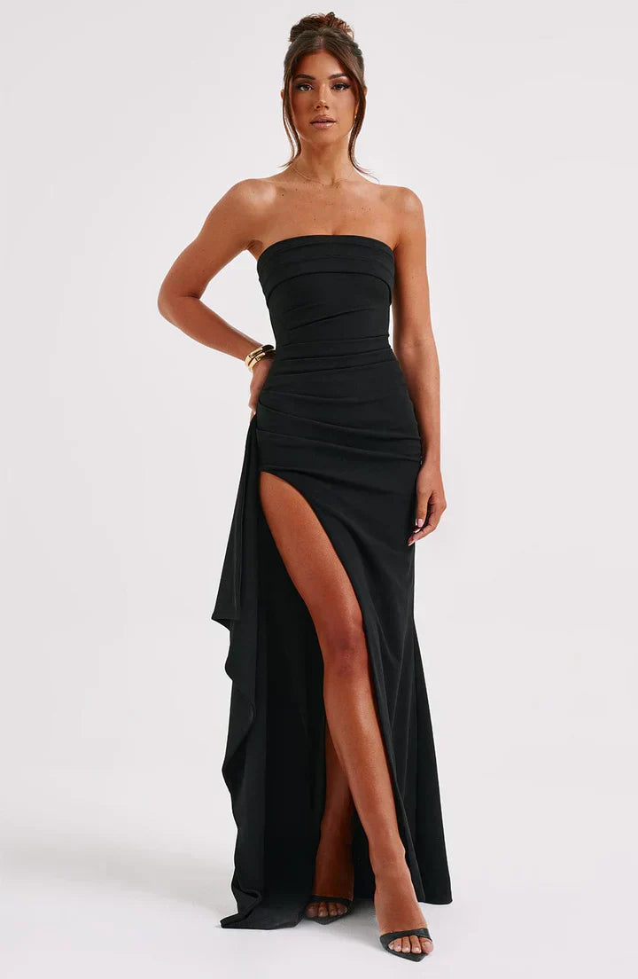 Stacy Off-the-Shoulder Maxi Dress - Flowy, Elegant Summer Gown