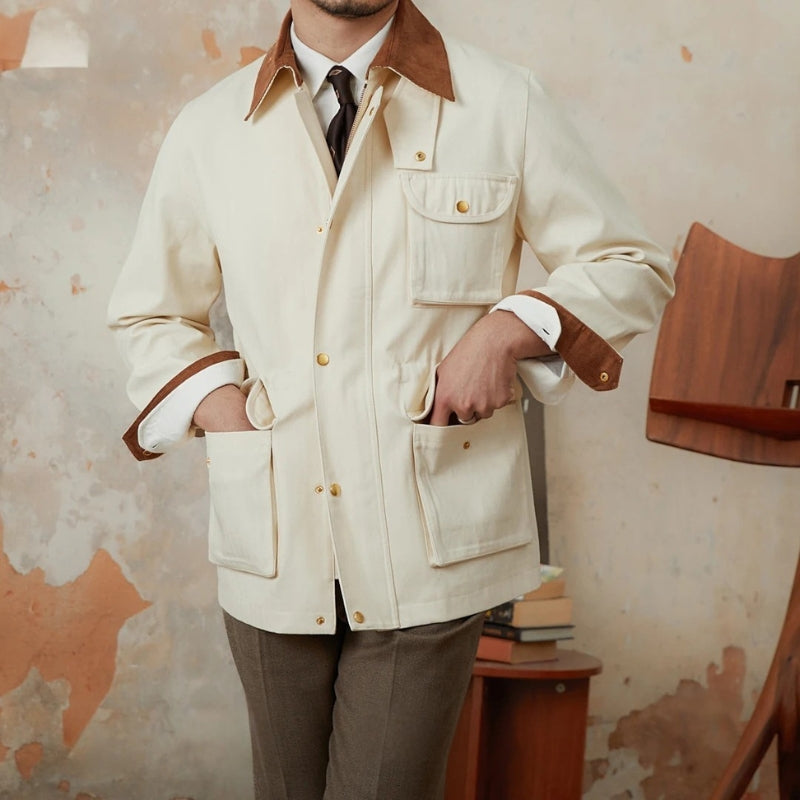 Fishbone Pattern Knit Jacket for a Chic and Trendy Style