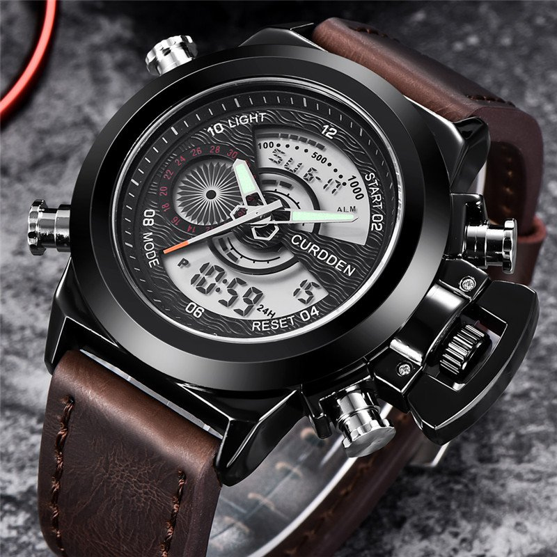 Double Time Zone Chronograph Watch – Elegant and Refined Functionality