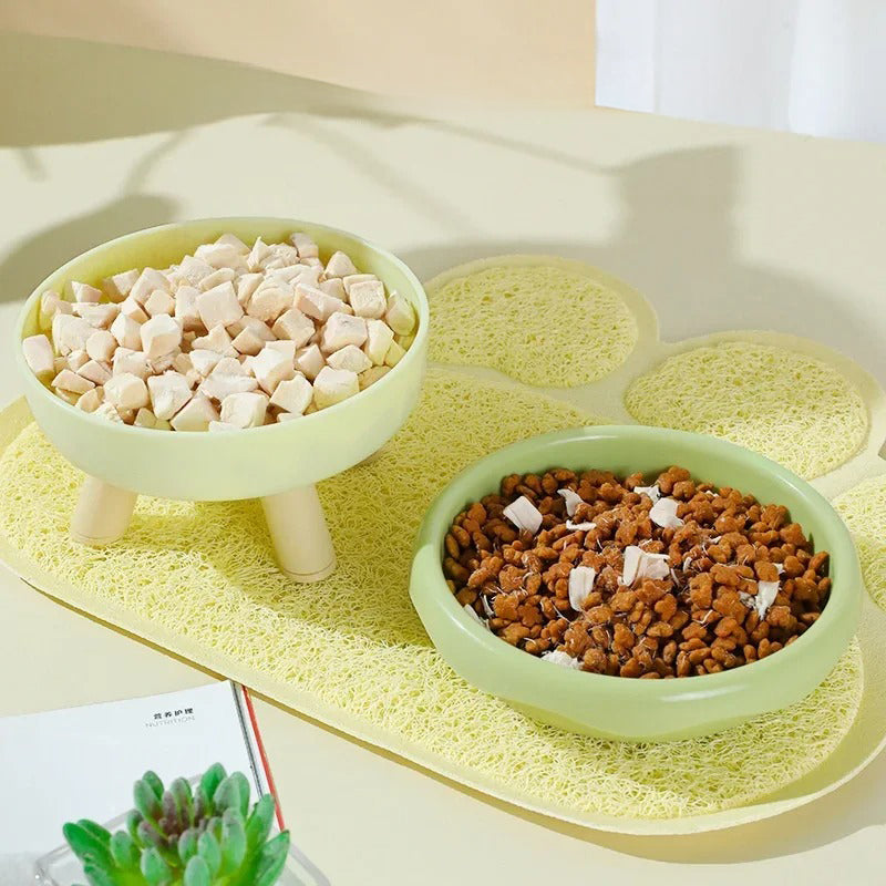 Elegant Round Pet Food Bowl for Stylish and Comfortable Feeding