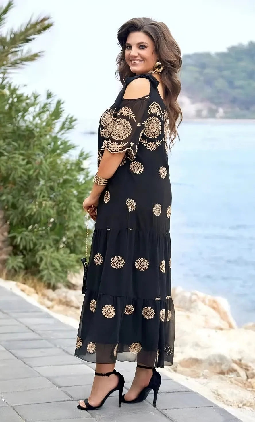 Dionne | Elegant Mesh Summer Dress — Light, Breathable & Sophisticated