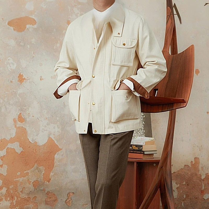 Fishbone Pattern Knit Jacket for a Chic and Trendy Style