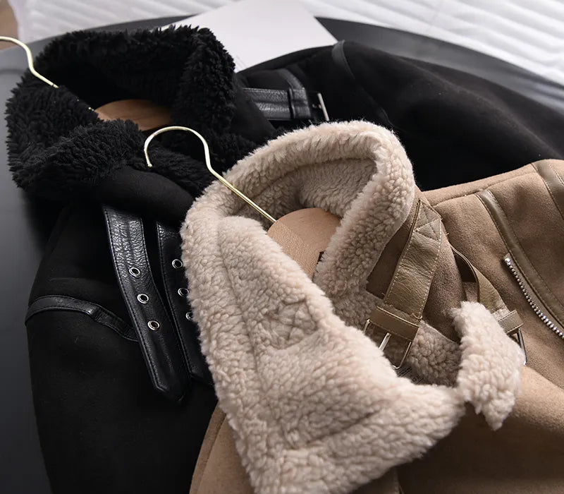 Nova Suede Winter Coat | Luxury & Warm Design for Elegant Winters