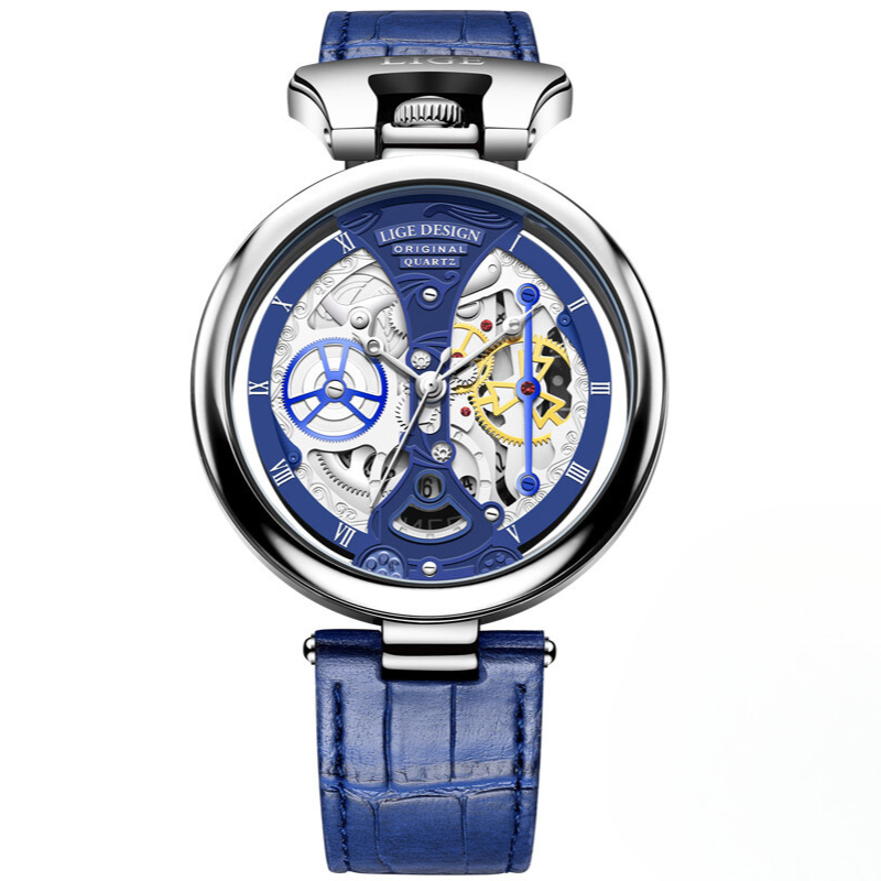 Elegant business watch with hollow design for a sophisticated style