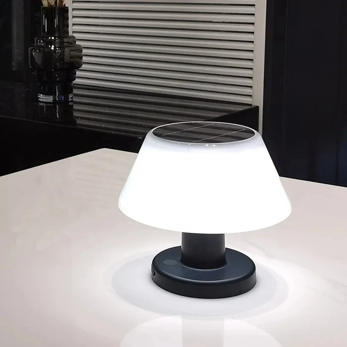 Elegant Solari Table Lamp – Eco-Friendly Solar Light for Your Home