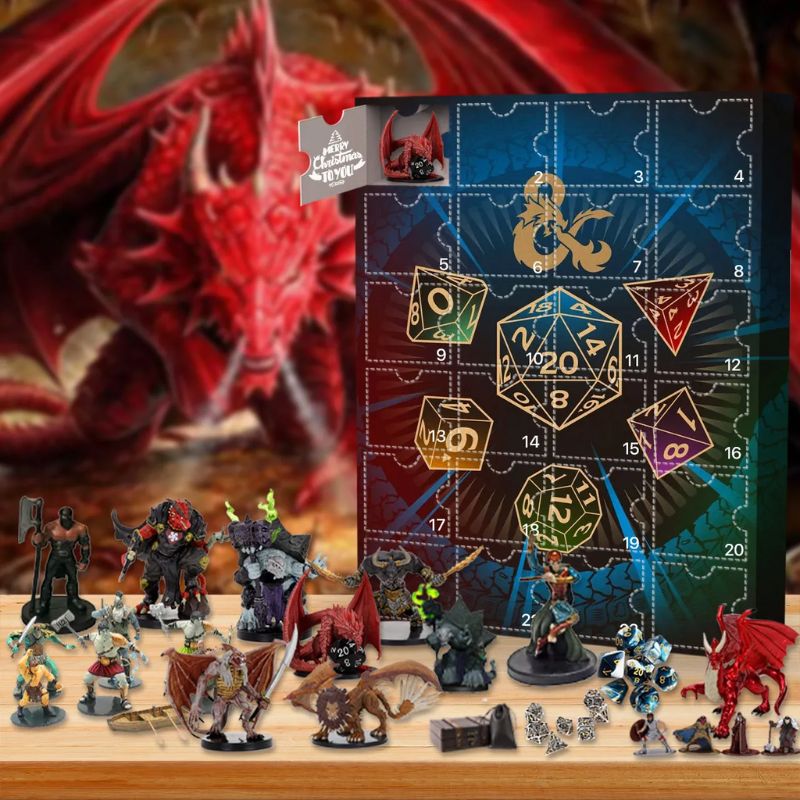 TreasureHunt - Dungeons and Dragons Advent Calendar Christmas Gift Set for Adventurous Fans