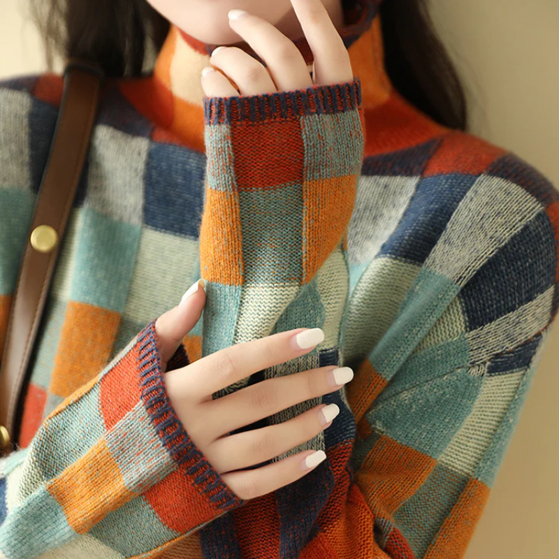 Emeline - Warm Retro Sweater for a Comfortable Style