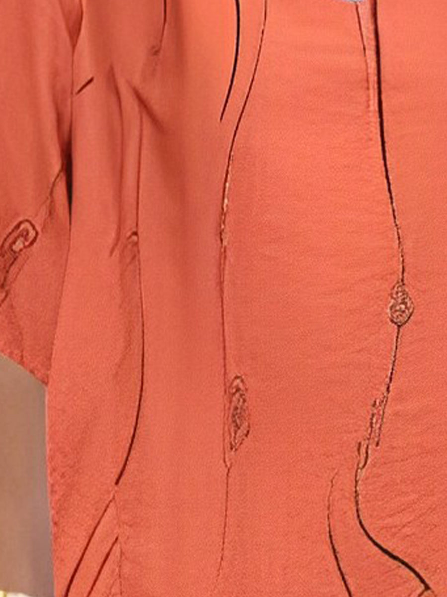 Two-Piece Set with Abstract Line Design for a Modern Style