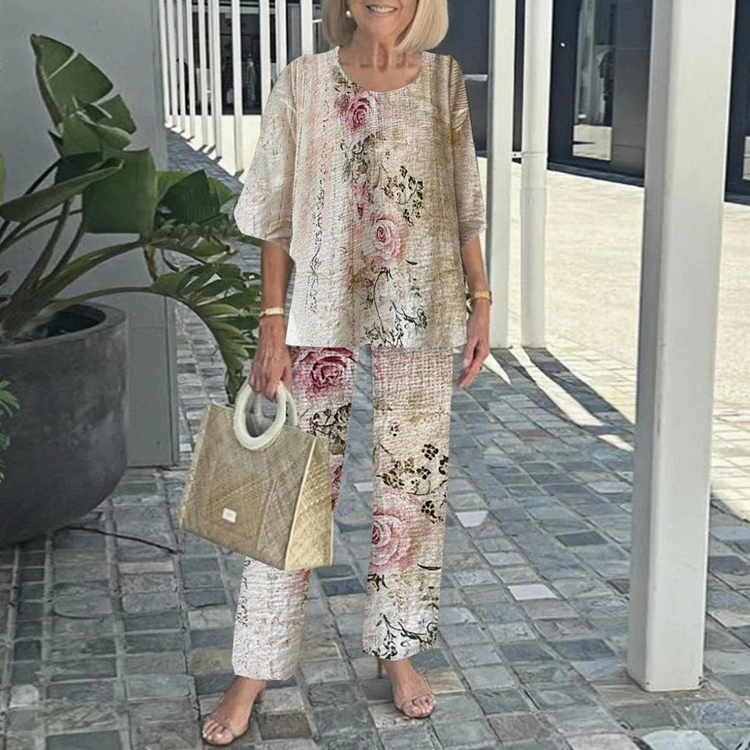 Elegant Two-Piece Long Sleeve Set