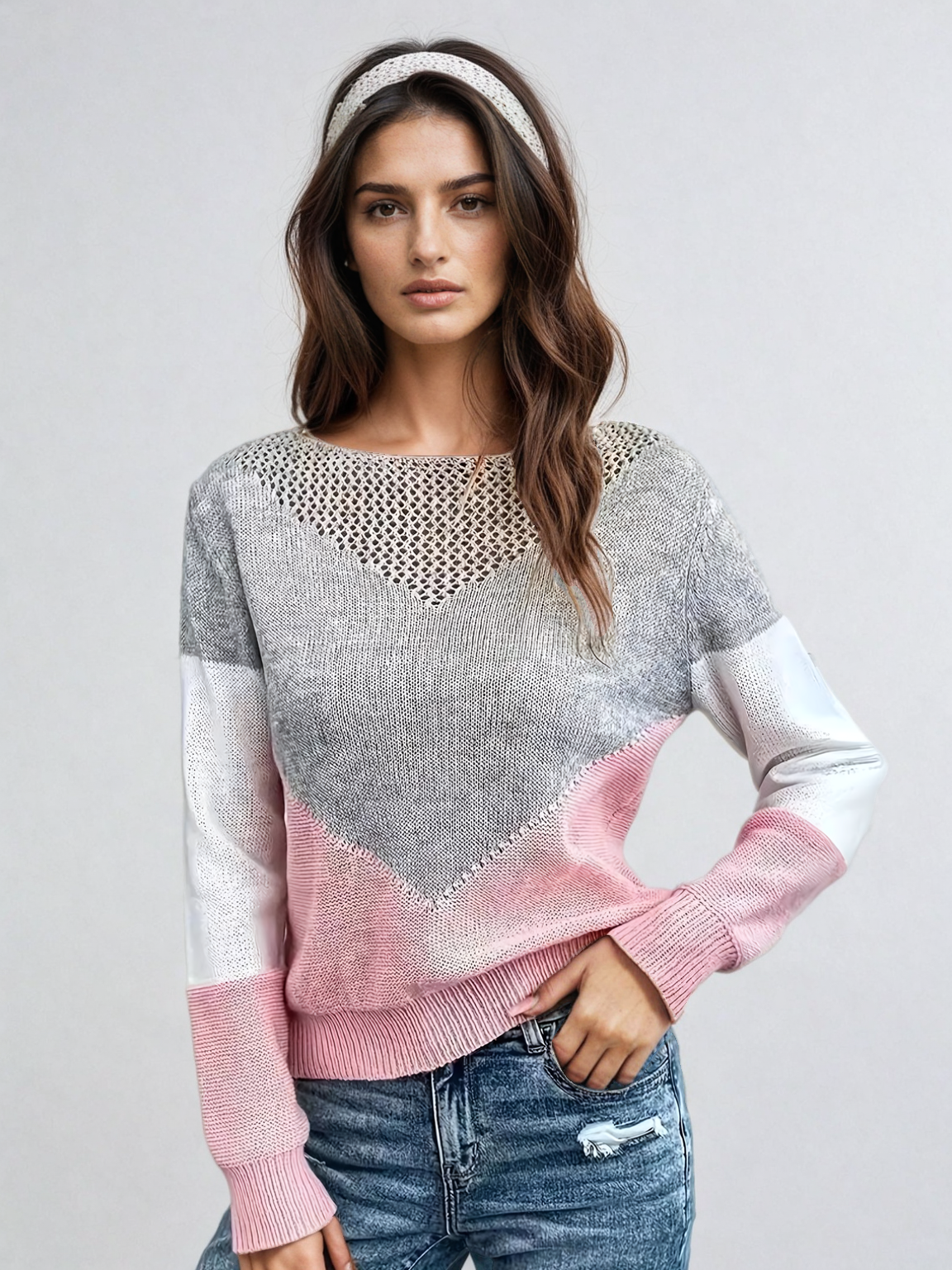 Donatella - Comfortable Casual Knit Sweater