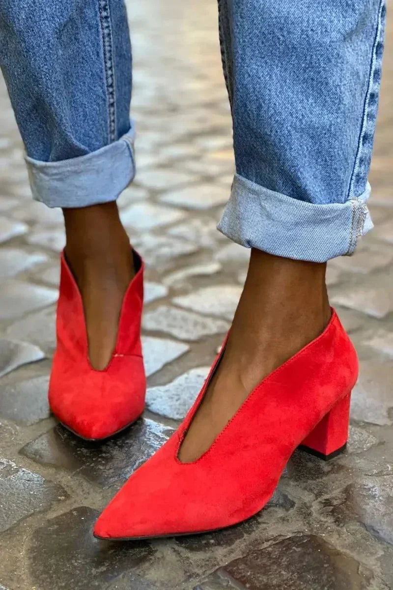 Chic Block Heel Pumps