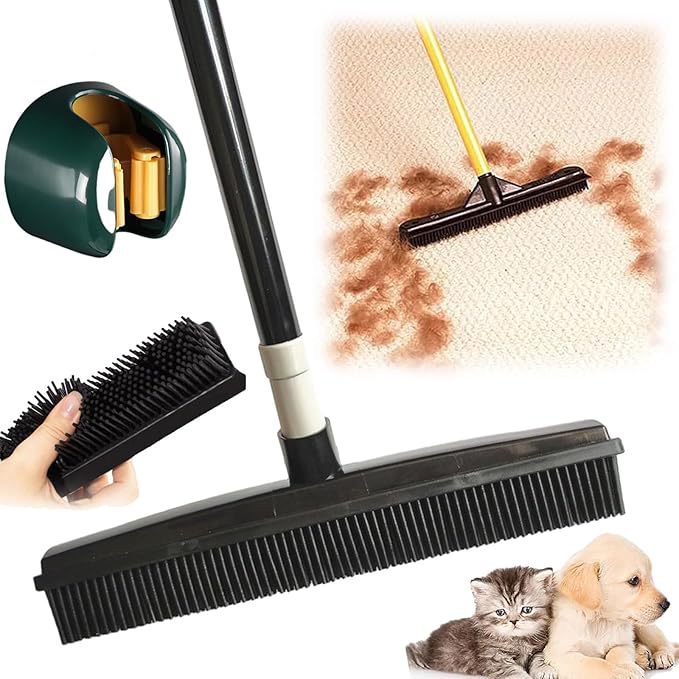 Versatile Pet Hair Remover with Natural Rubber for All Surfaces