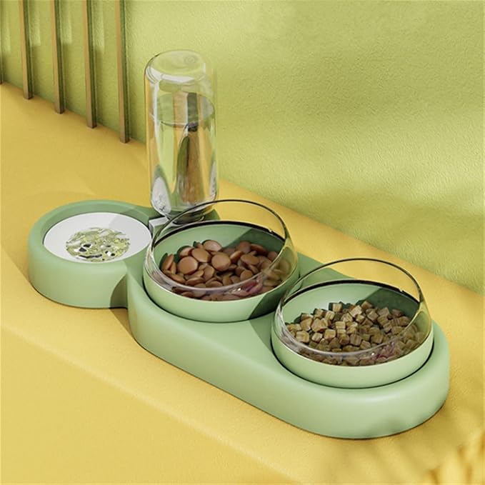 Innovative 3-in-1 Feeding Station with Convenient Dishwasher-Safe Bins for Ease