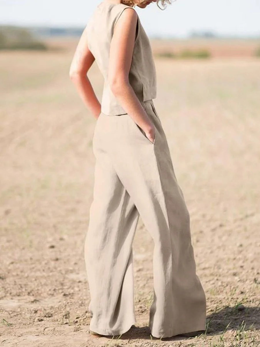 Simple Casual Two-Piece Set for Comfort and Style