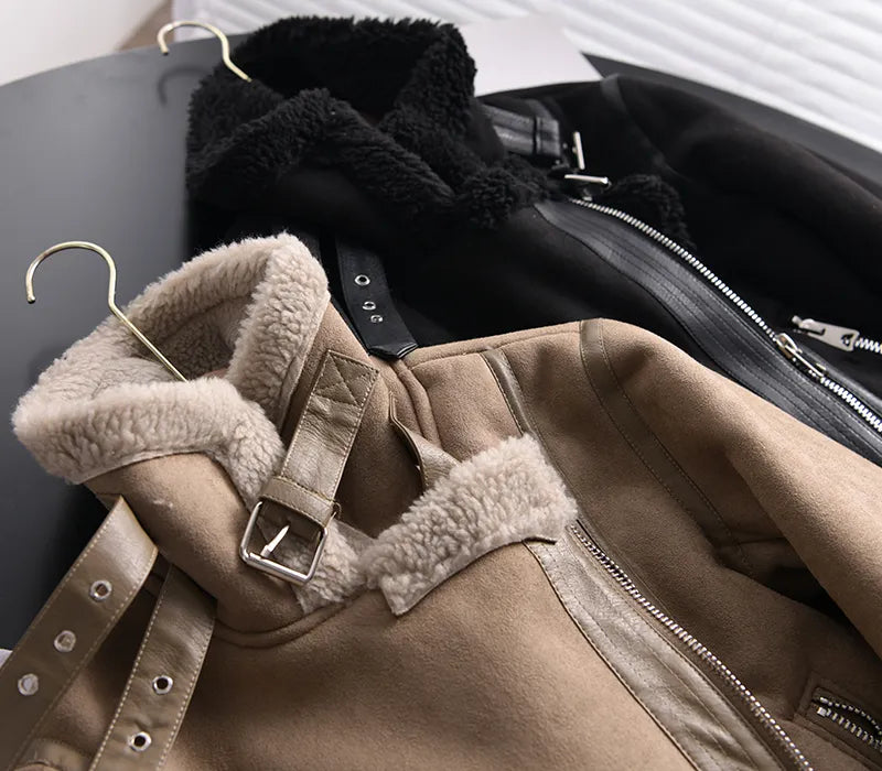 Nova Suede Winter Coat | Luxury & Warm Design for Elegant Winters