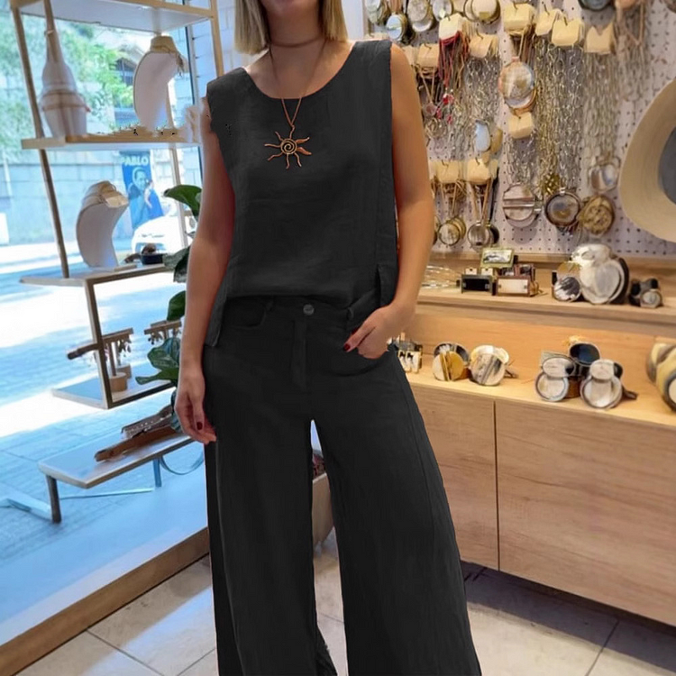 Women's V-Neck Suit Two-Piece Set Fashionable Comfortable Business Casual New Arrival