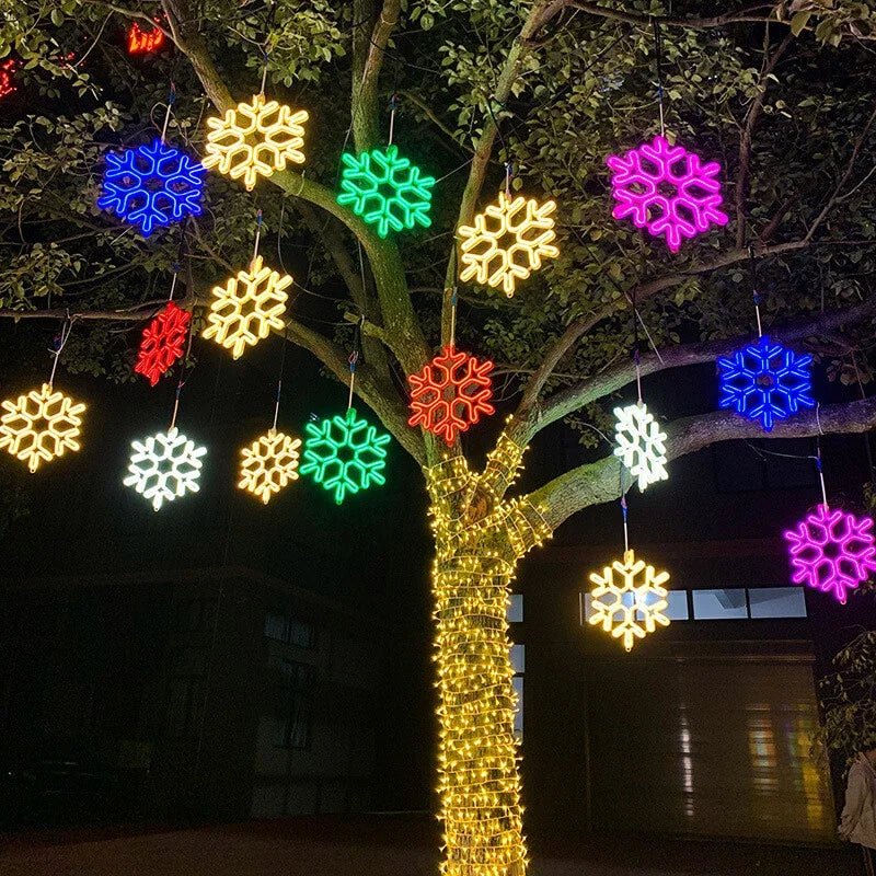 SnowGlow – Frozen Snowflake LED Lights for Winter Elegance