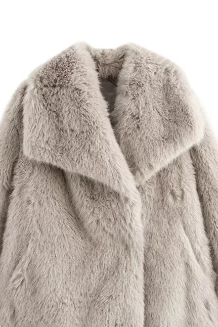 Thickened faux fur winter coat for optimal comfort