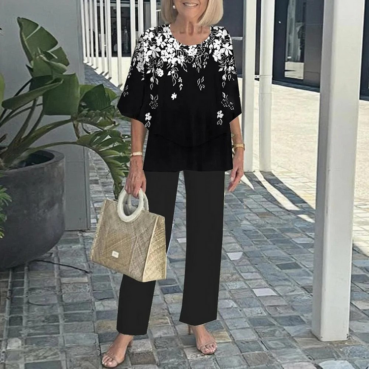 Elegant Two-Piece Long Sleeve Set