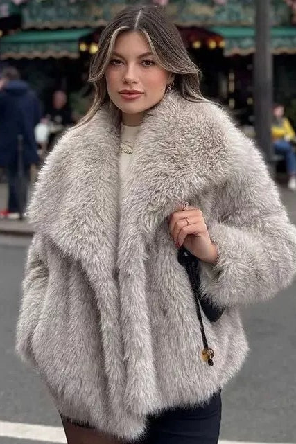 Thickened faux fur winter coat for optimal comfort