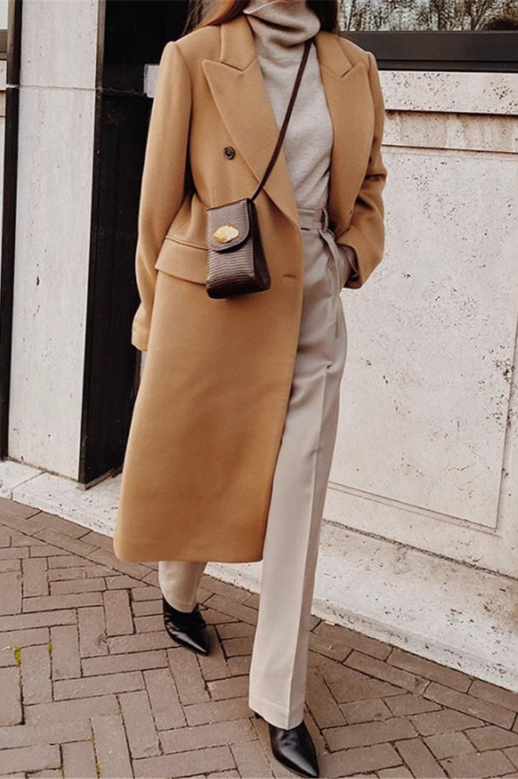 Slim Double-Faced Button Coat