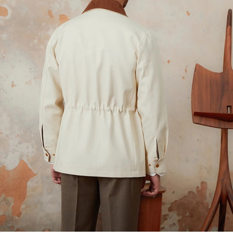 Fishbone Pattern Knit Jacket for a Chic and Trendy Style