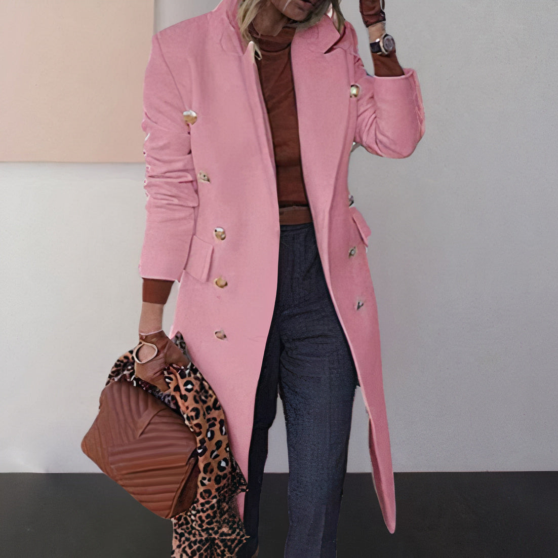 Raissa | Elegant Long Coat for Women, Perfect for a Sophisticated Style