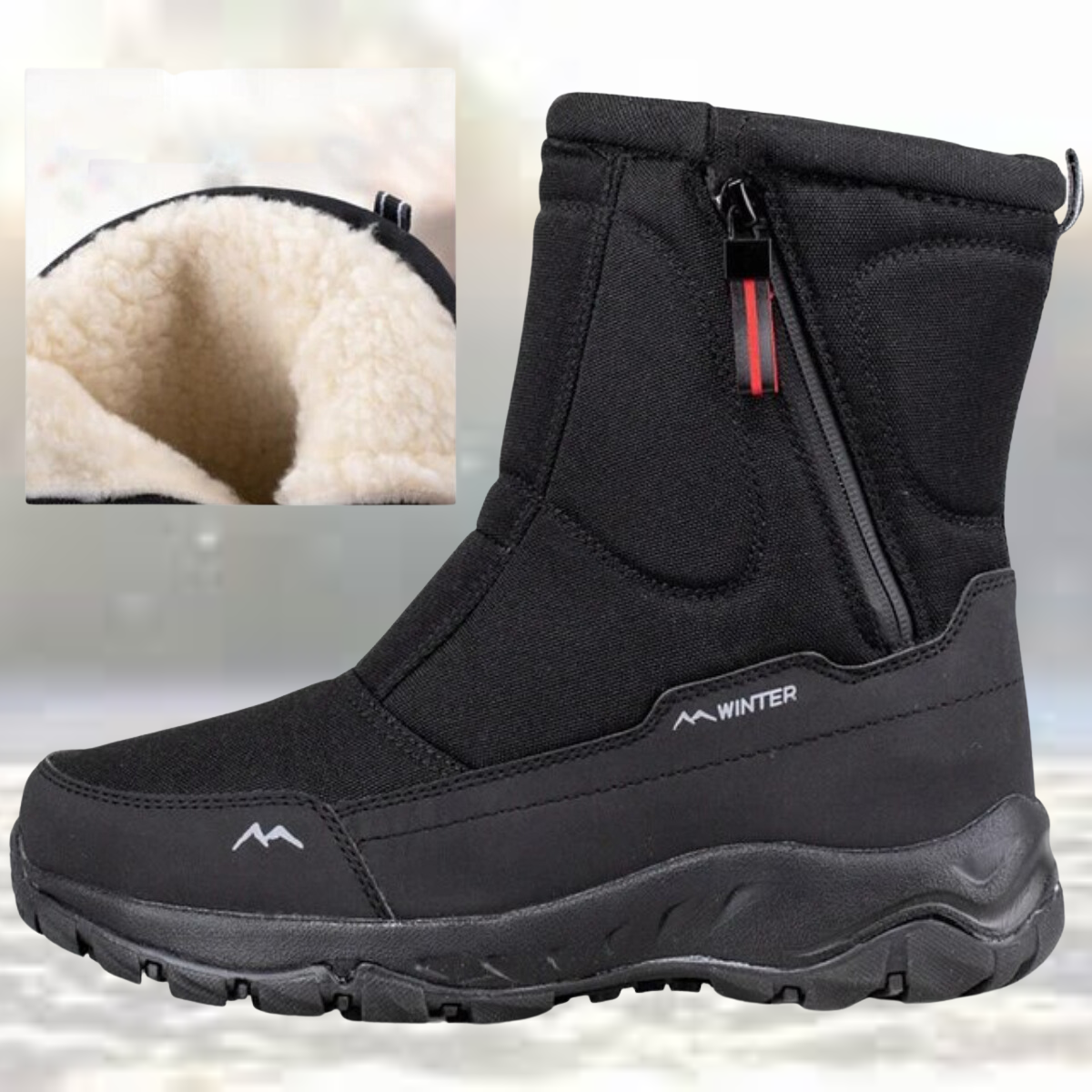 Women's Cozy Velvet-Lined Waterproof Boots for Warmth and Dry Comfort