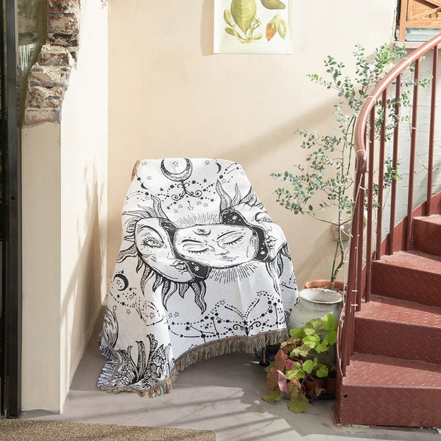 Trendy Woven Wall Tapestry Throw β Modern Home Decor and Stylish Interior Accent