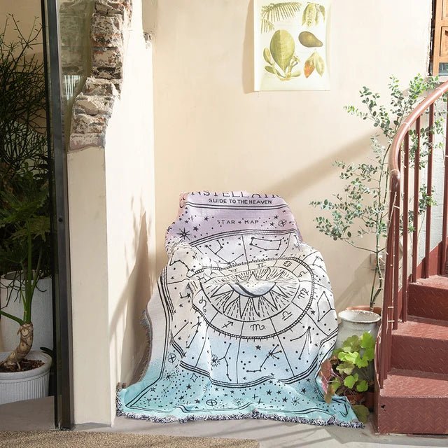 Trendy Woven Wall Tapestry Throw β Modern Home Decor and Stylish Interior Accent