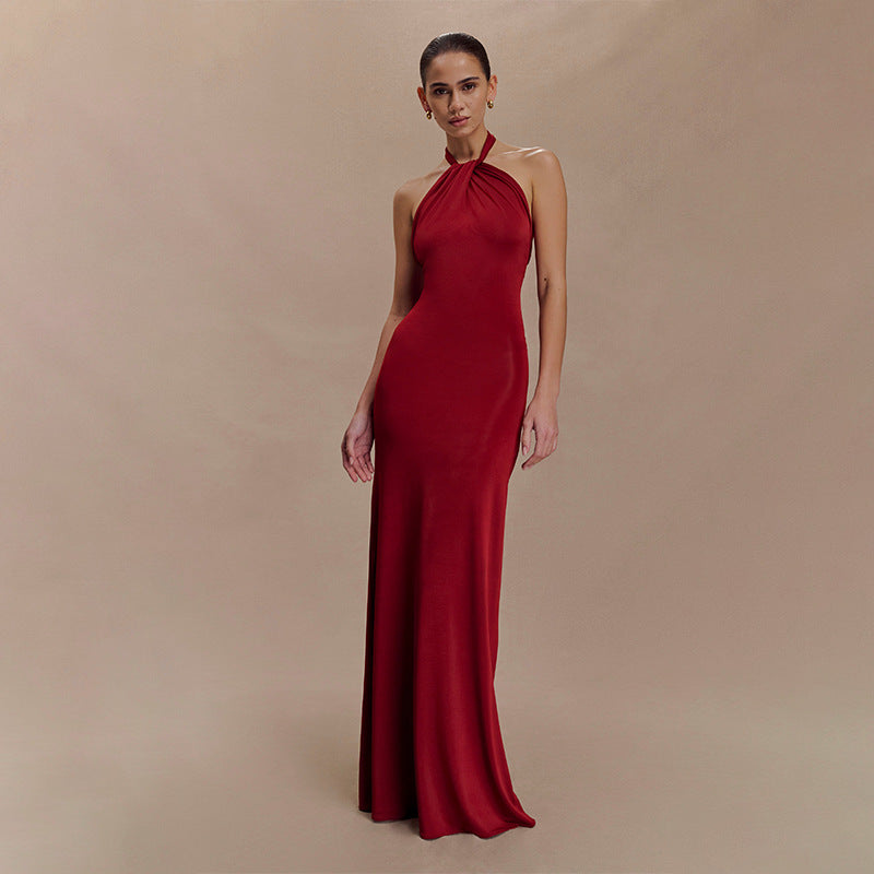 Adrianna | Stunning Maxi Halter Dress for Elegant Evening Looks