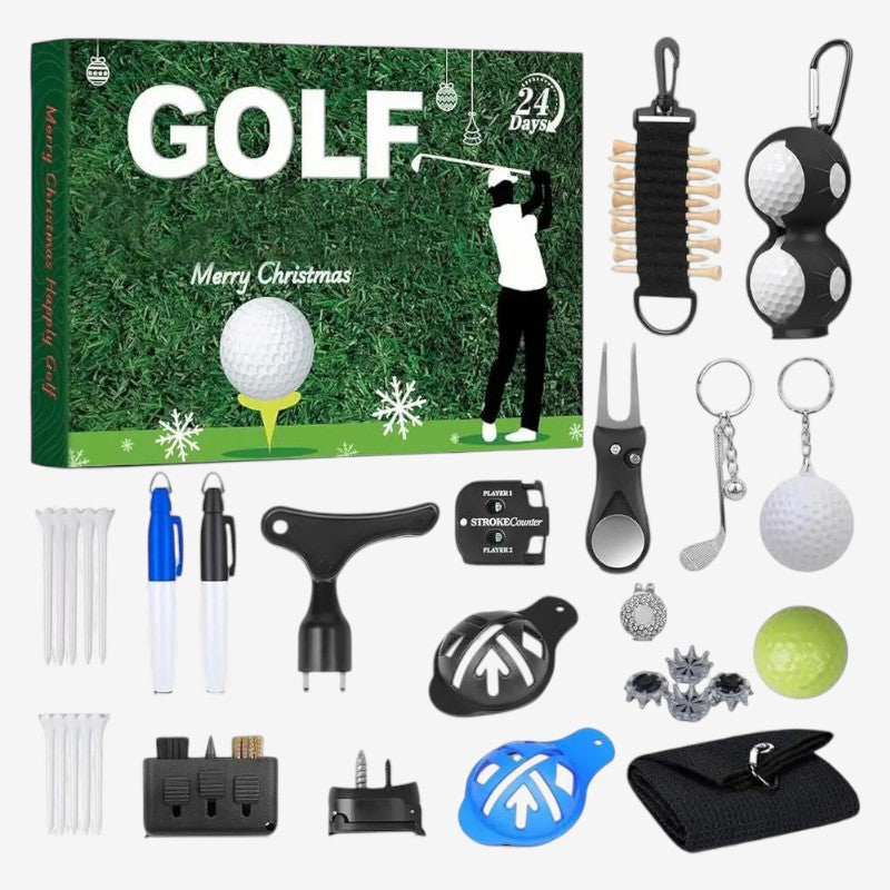 GolfTide - Funny Golf Advent Calendar Set for the Perfect Christmas Surprise