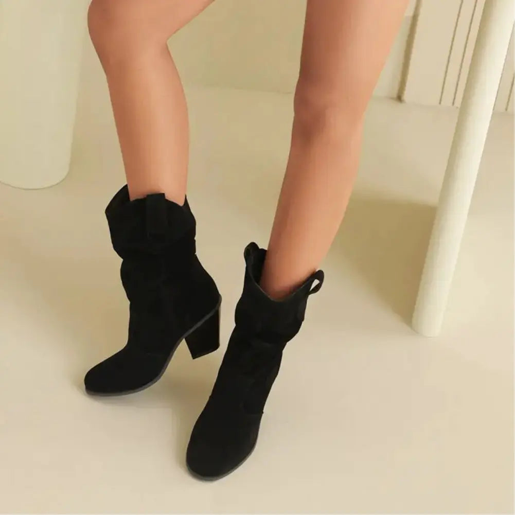 Women's Western Cowboy Boots - Vintage-Inspired Retro Style Footwear