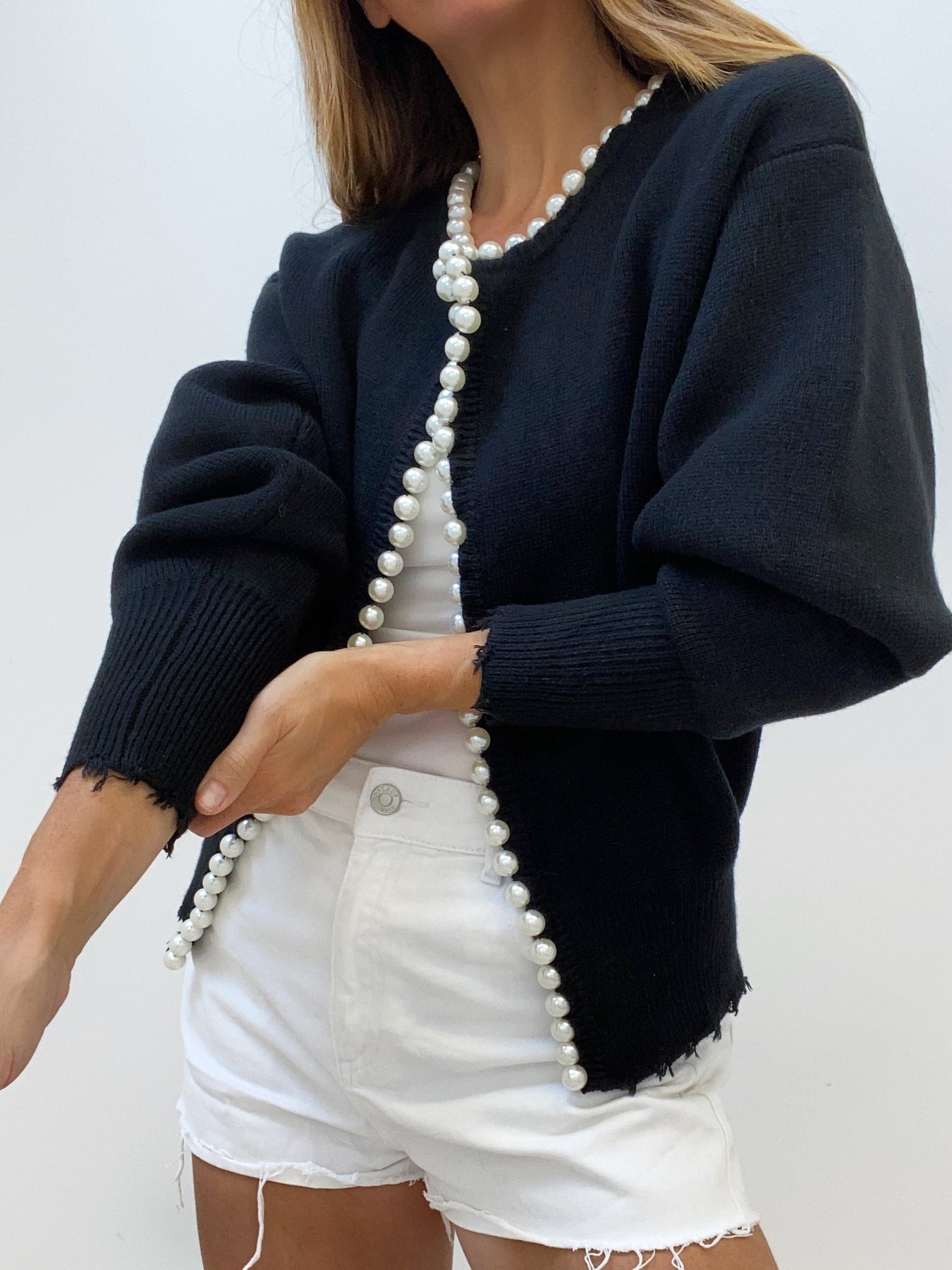 Kalina Elegant Pearl Cardigan for Stylish Chic