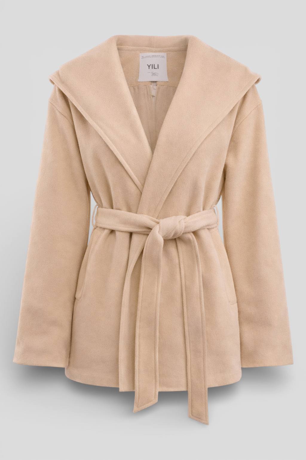 Elegant Brown Coat with Hood for a Stylish Look