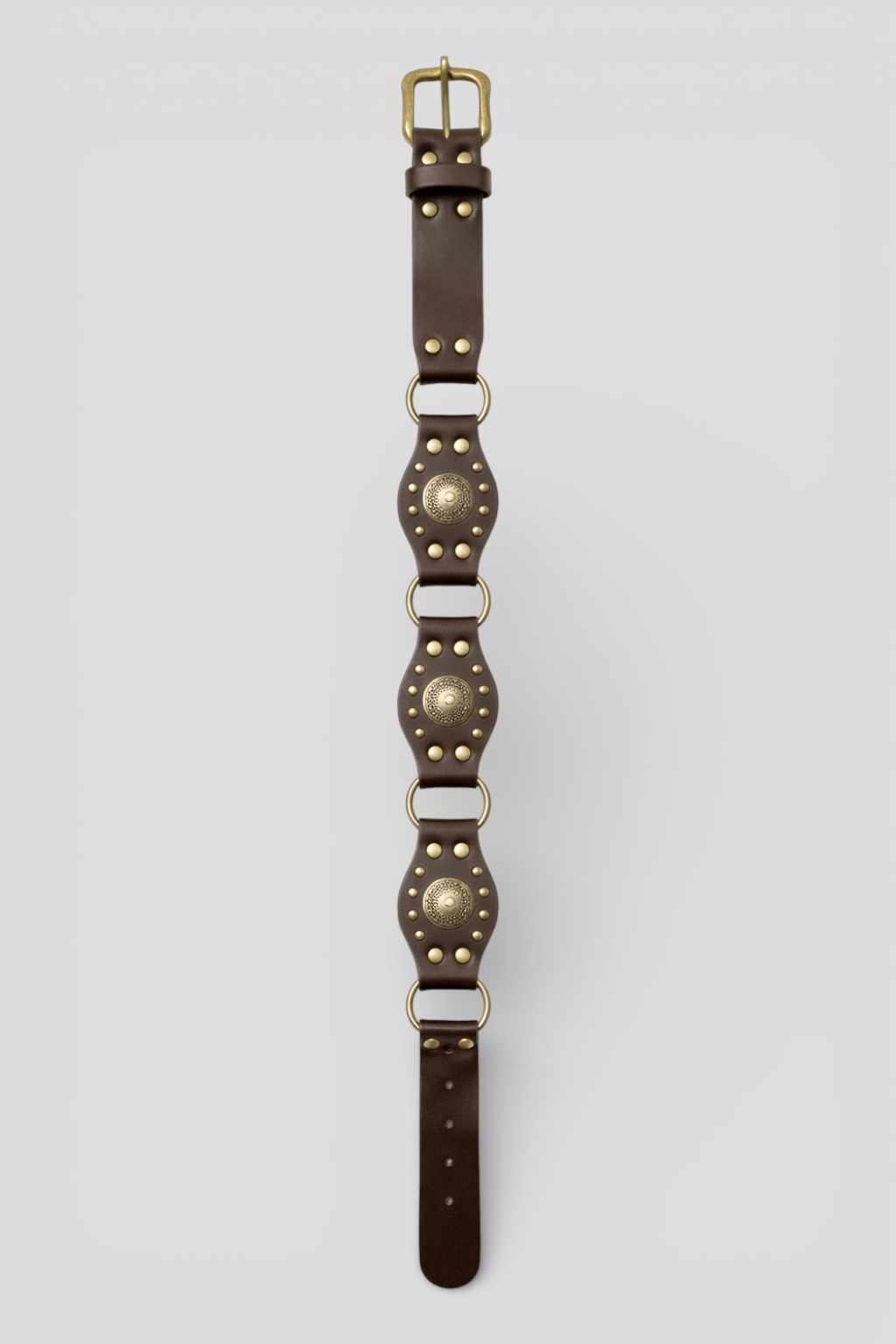 Retro long-sleeve maxi dress with semi-high collar and included belt