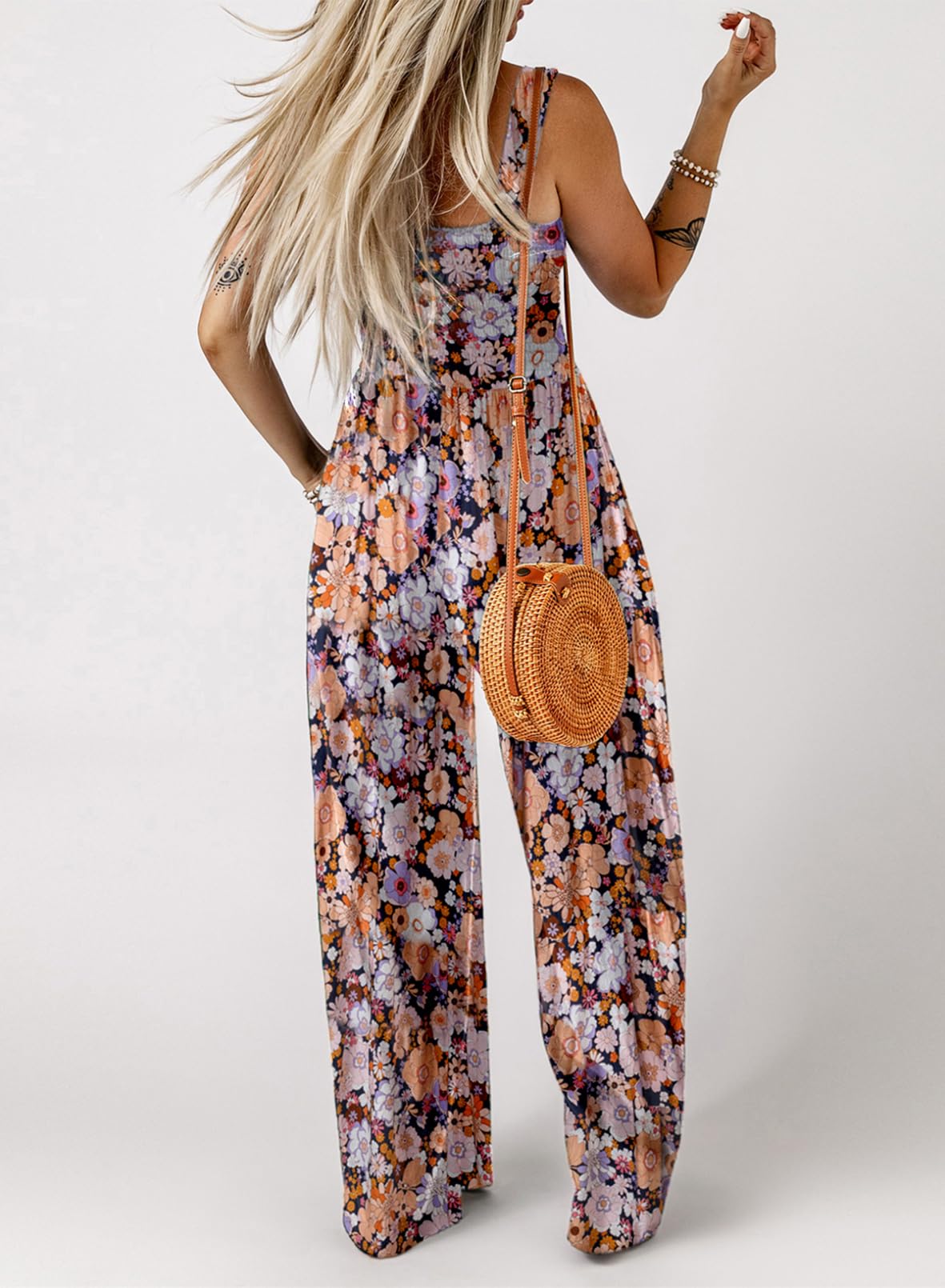 Elegant Sunset Petal Power Two-Piece Outfit