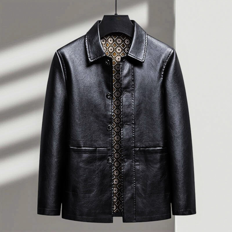 Antonio Verdi Elegant Leather Jacket for a Sophisticated Style