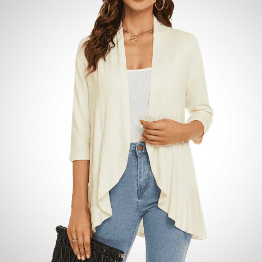 Lightweight Summer Open-Front Cover-Up Cardigan — Effortless Style for Warm Days