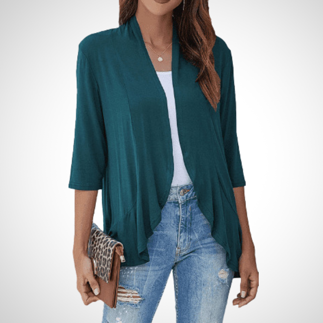 Lightweight Summer Open-Front Cover-Up Cardigan — Effortless Style for Warm Days